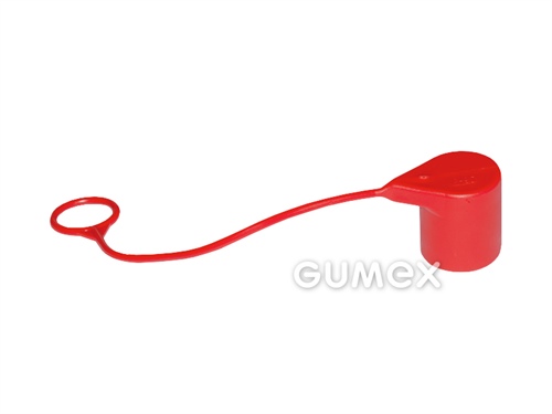 Krytka na bezodkapové rýchlospojky HF08, samica, PVC, červená